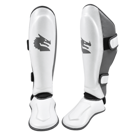 Morgan White Knight Shin & Instep Protectors Small