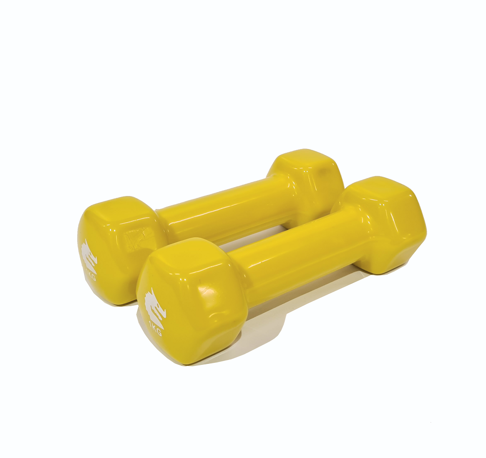 MORGAN VINYL DUMBBELLS - PAIR (1kg-2kg-3kg) [1kg pair]