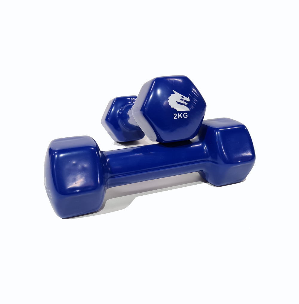 MORGAN VINYL DUMBBELLS - PAIR (1kg-2kg-3kg) [3kg pair]