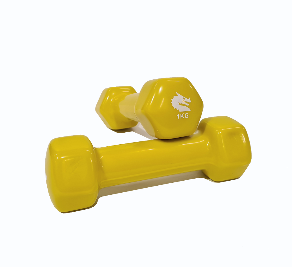 MORGAN VINYL DUMBBELLS - PAIR (1kg-2kg-3kg) [3kg pair]