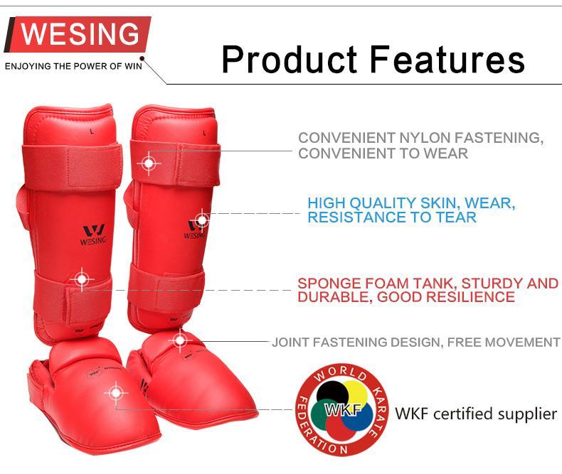 Wesing Wkf Approved Shin And Instep Small - Blue
